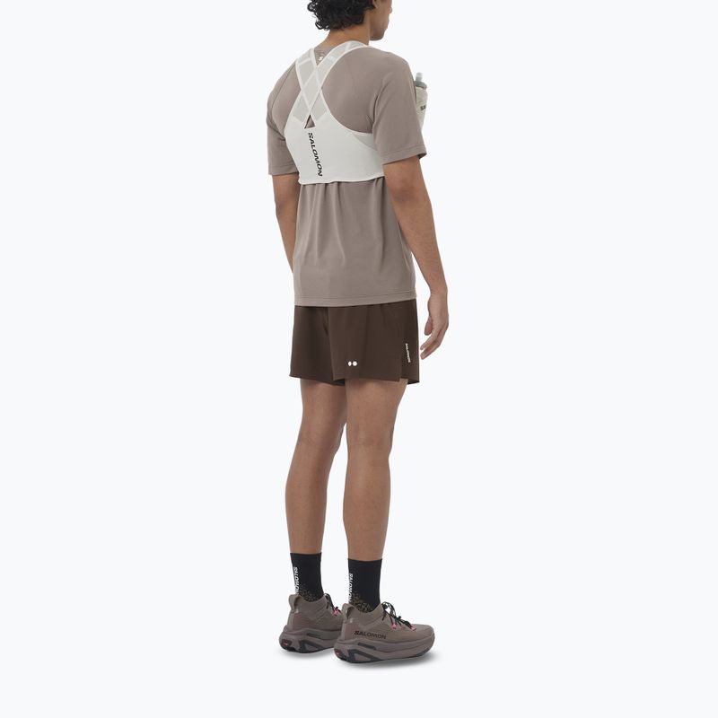 Spodenki do biegania męskie Salomon Sense Aero Stow 5" coffee bean 2