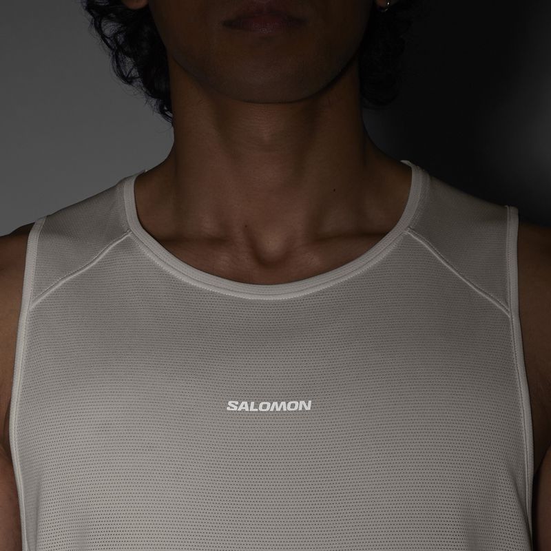 Koszulka męska Salomon Shakeout Core whisper white 4