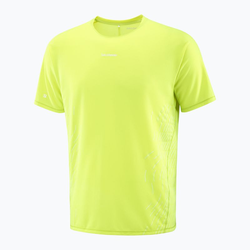 Koszulka do biegania męska Salomon Sense Aero SS Tee GFX acid lime 5