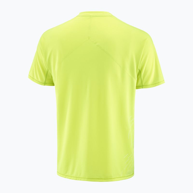 Koszulka do biegania męska Salomon Sense Aero SS Tee GFX acid lime 6