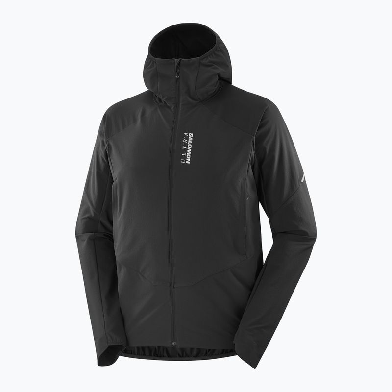 Kurtka do biegania męska Salomon Ultra Softshell Jacket deep black 8