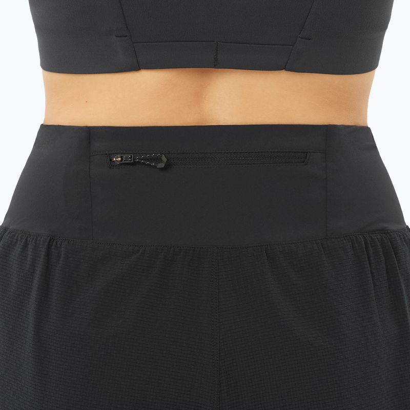 Spodenki do biegania damskie Salomon Sense Aero Stow 4" deep black 4