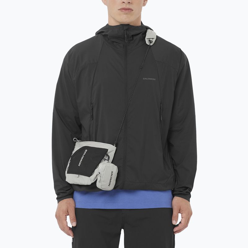 Kurtka przeciwwiatrowa męska Salomon Outwind Full Zip deep black