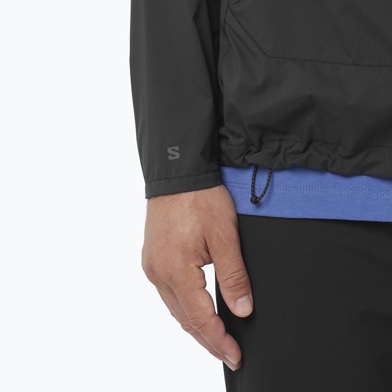 Kurtka przeciwwiatrowa męska Salomon Outwind Full Zip deep black 5