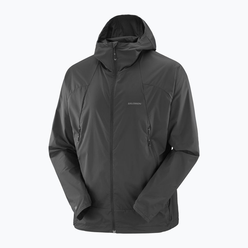 Kurtka przeciwwiatrowa męska Salomon Outwind Full Zip deep black 7