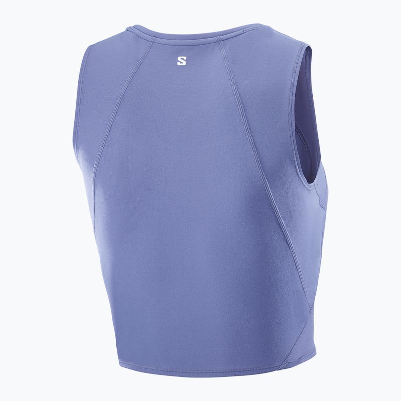 Koszulka do biegania damska Salomon SHAKEout Bliss Tanklette marlin 4