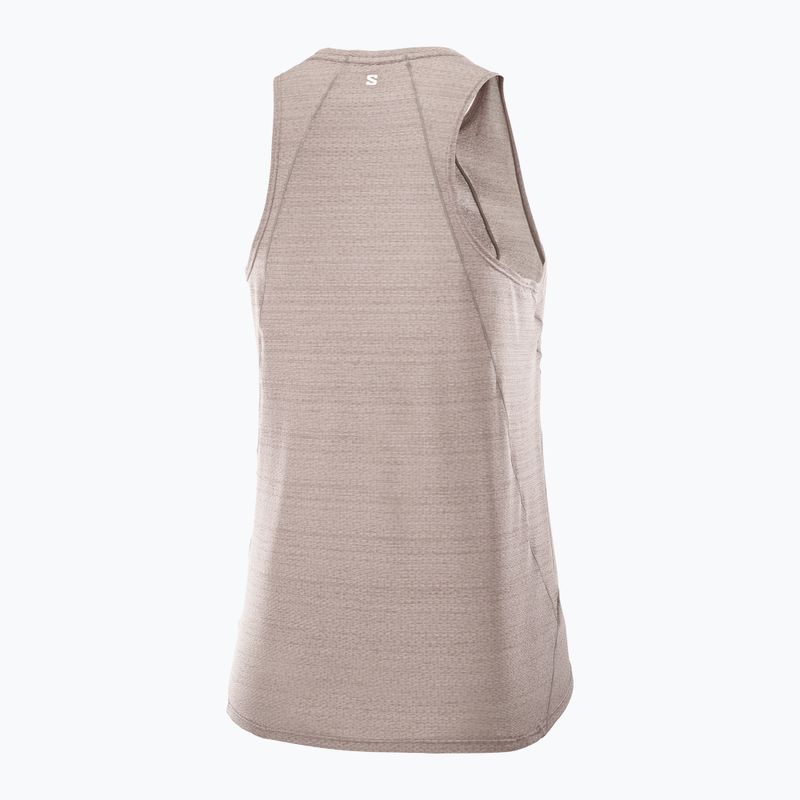 Koszulka do biegania damska Salomon SHAKEout Air Tank iron 4