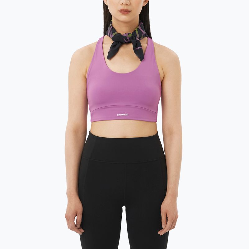 Biustonosz treningowy Salomon SHAKEout Core iris orchid 3