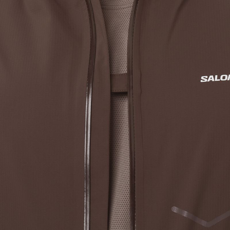 Kurtka do biegania męska Salomon Bonatti Waterproof  coffee bean 4