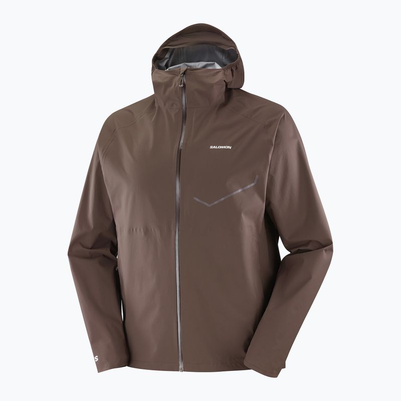 Kurtka do biegania męska Salomon Bonatti Waterproof  coffee bean 7