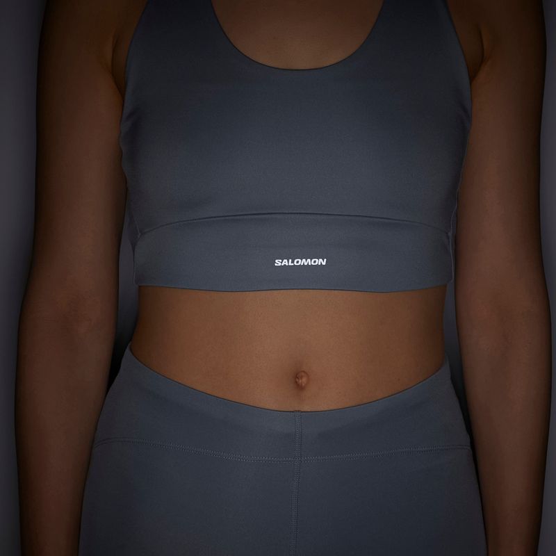 Biustonosz treningowy Salomon SHAKEout Core trade winds 4
