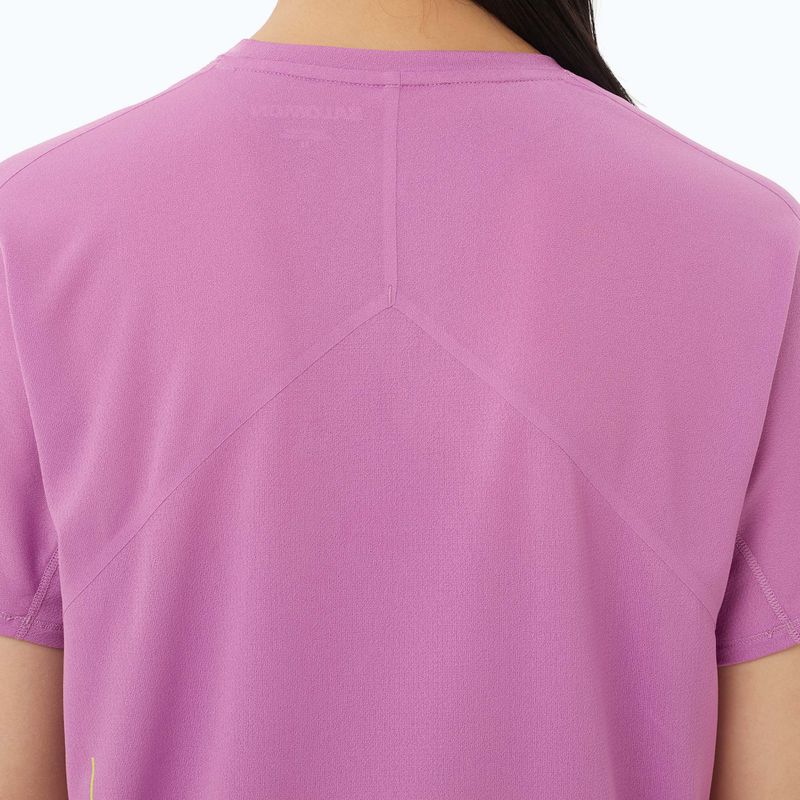 Koszulka do biegania damska Salomon Sense Aero SS Tee GFX iris orchid/acid lime 3