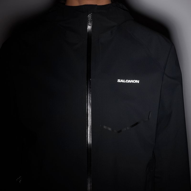 Kurtka do biegania damska Salomon Bonatti Waterproof deep black 9