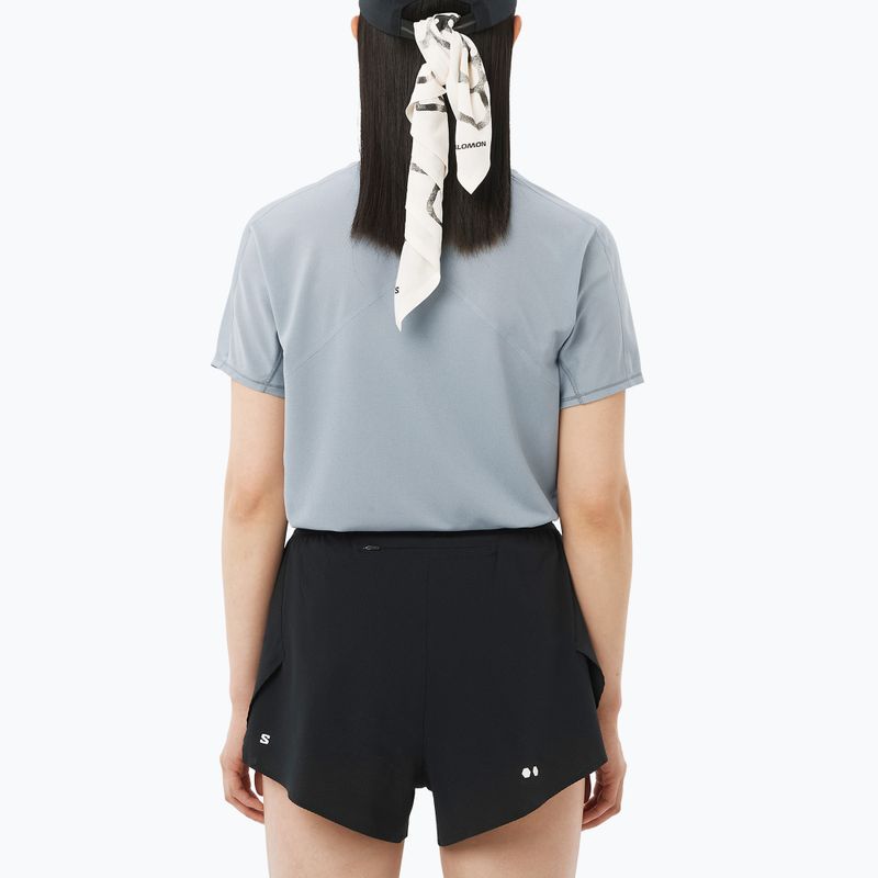 Koszulka do biegania damska Salomon Sense Aero SS Tee GFX trade winds 2