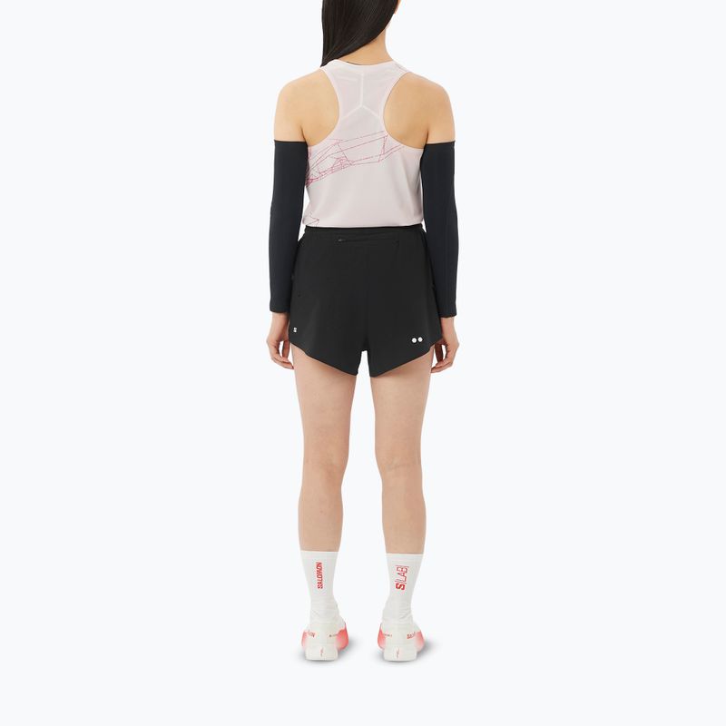 Spodenki do biegania damskie Salomon Sense SPLT 3" deep black 2