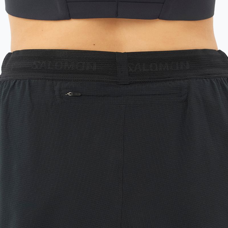 Spodenki do biegania damskie Salomon Sense SPLT 3" deep black 5