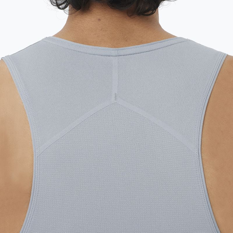 Koszulka do biegania męska Salomon Sense Aero Singlet GFX trade winds 3