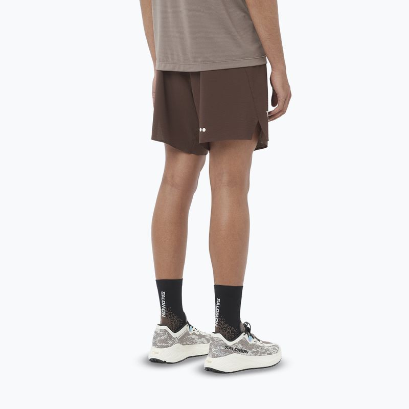 Spodenki do biegania męskie Salomon Sense Aero 7" coffee bean 2