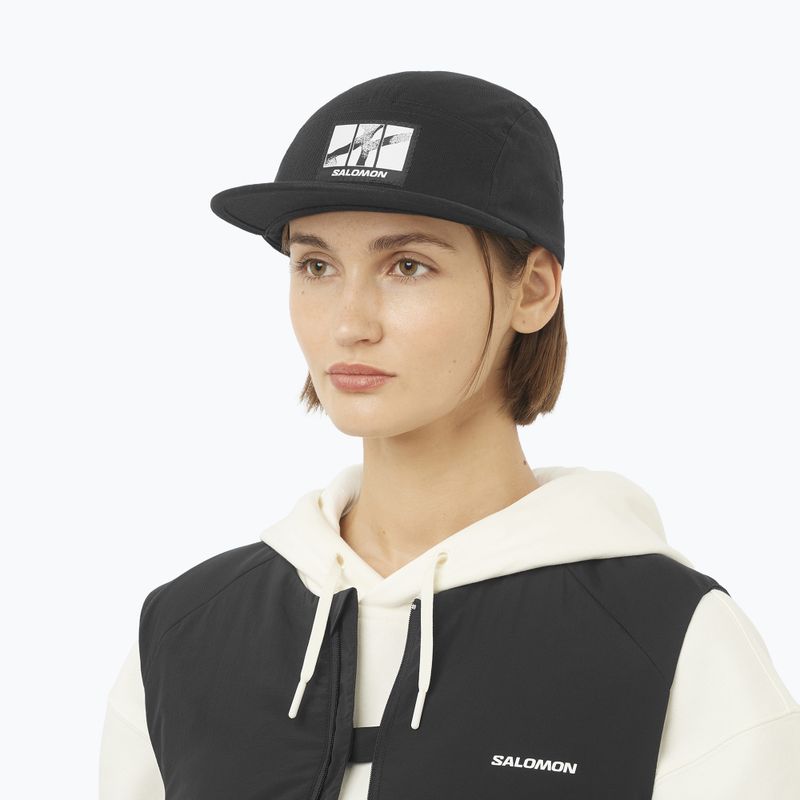 Czapka z daszkiem Salomon Wild Rays 5 Panel deep black 2