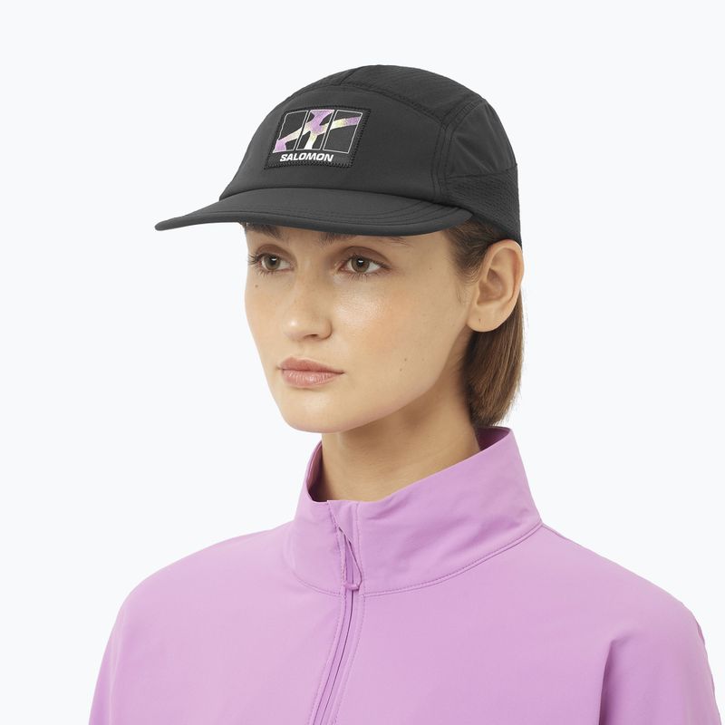 Czapka z daszkiem Salomon Sense Aero pink frosting/acid lime 2