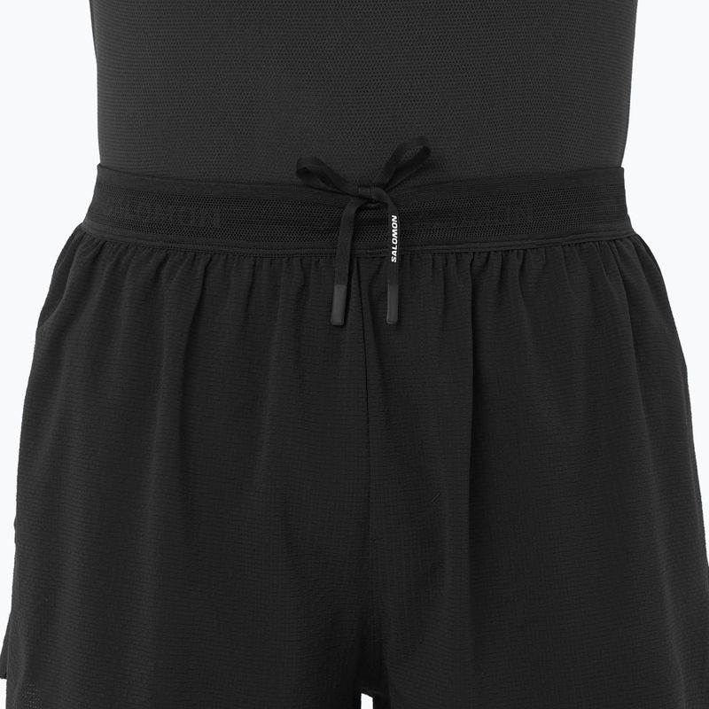 Spodenki do biegania męskie Salomon Aero SPLT 3" deep black 3