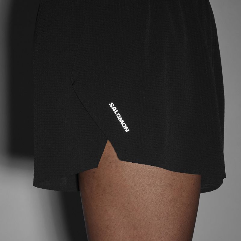 Spodenki do biegania męskie Salomon Aero SPLT 3" deep black 5