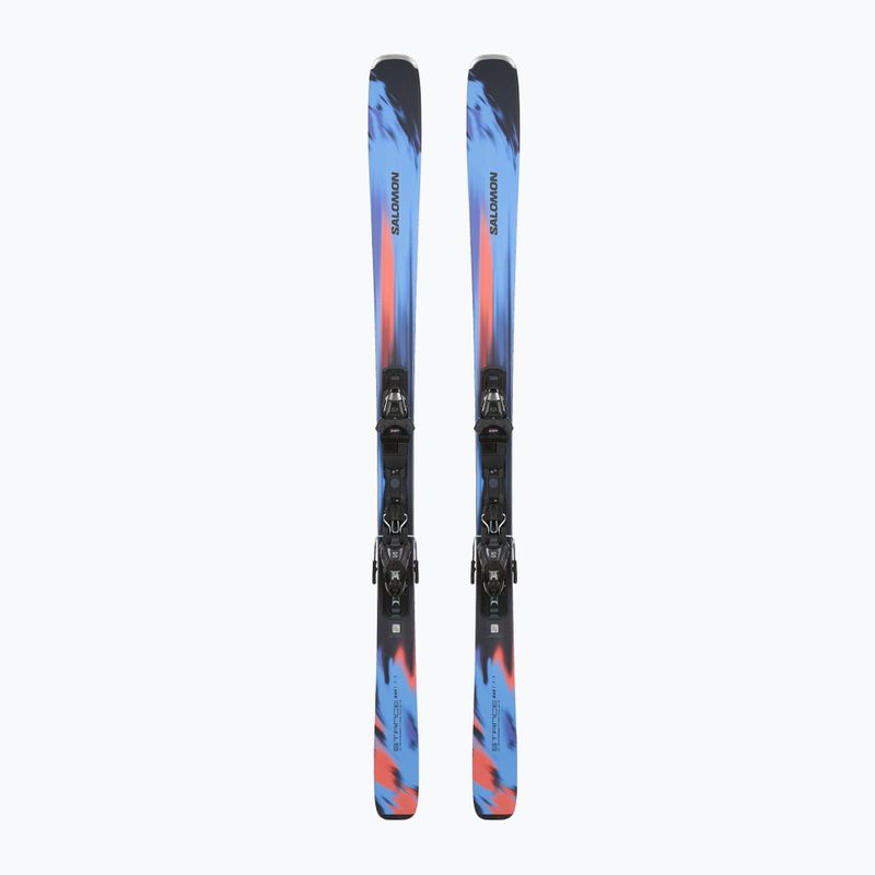 Narty zjazdowe Salomon Stance 84 R + wiązania M11 GW azure blue/nasturtium/black