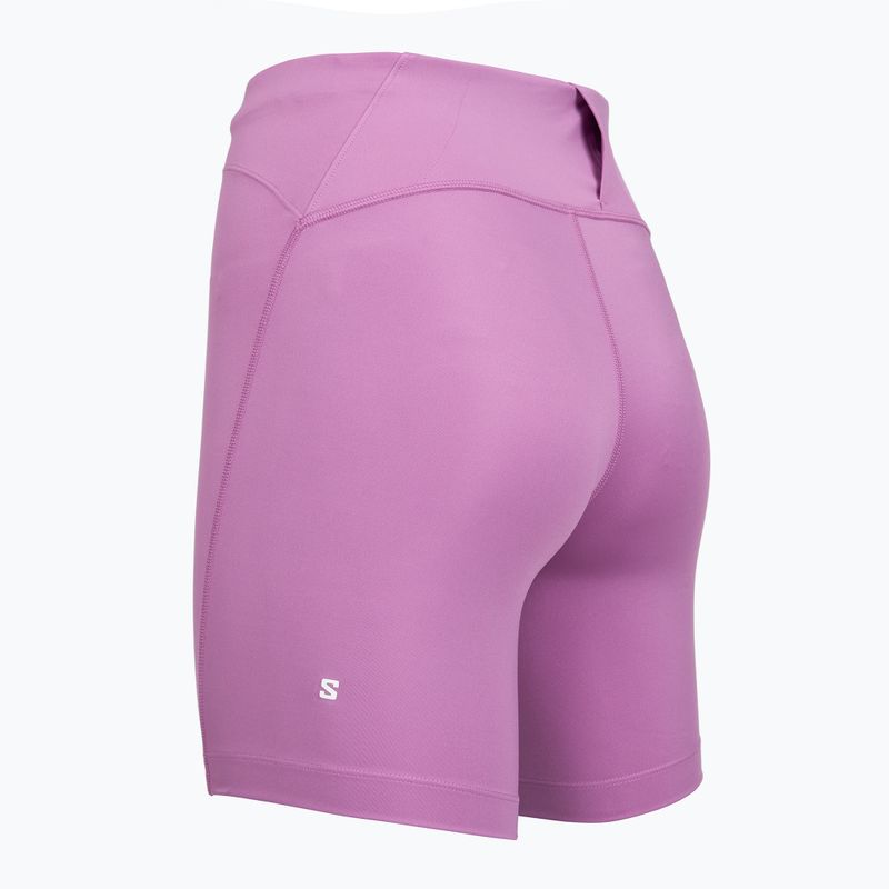 Spodenki do biegania damskie Salomon Shakeout Core Tight 6" iris orchid 3