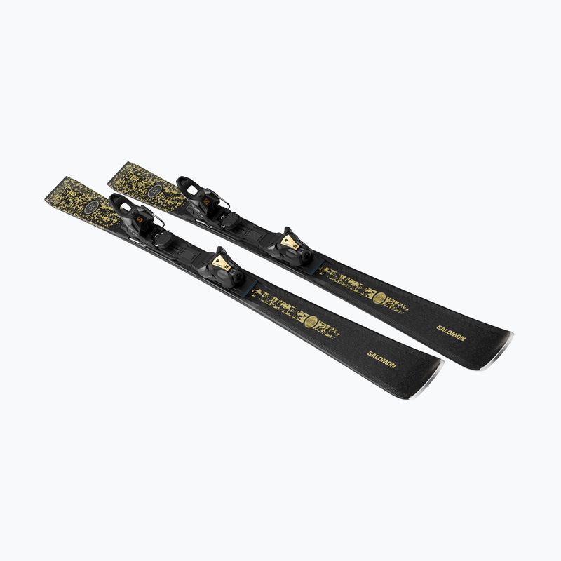 Narty zjazdowe damskie Salomon S/Max N°12 + wiązania MI11 GW black/glitter 2
