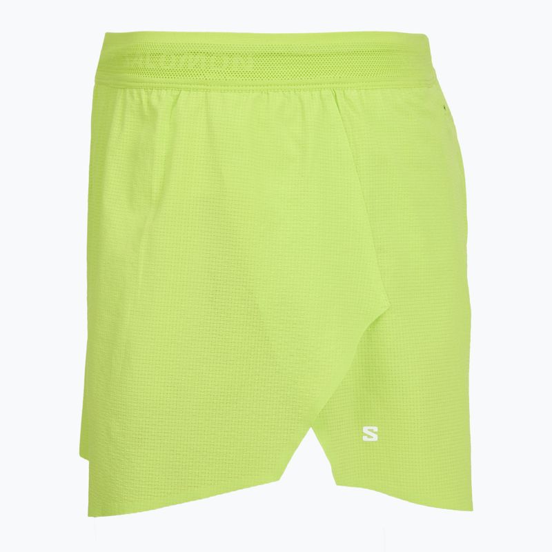 Spodenki do biegania męskie Salomon Sense Aero SPLT 3" acid lime 3