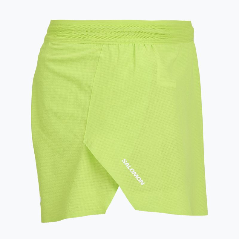 Spodenki do biegania męskie Salomon Sense Aero SPLT 3" acid lime 4