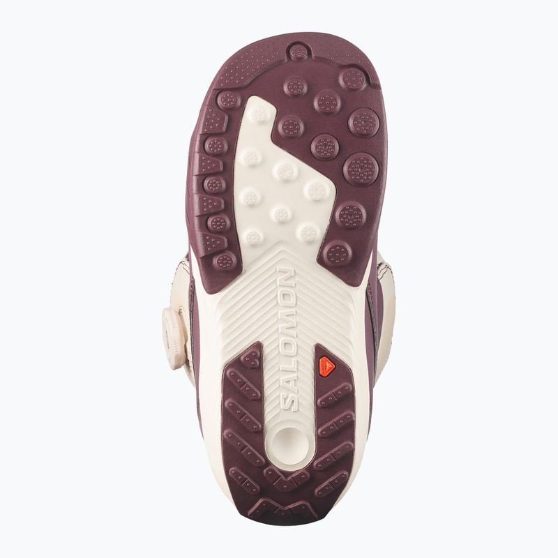 Buty snowboardowe damskie Salomon Kiana Dual Boa W huckleberry/dawn pink/almond milk 4