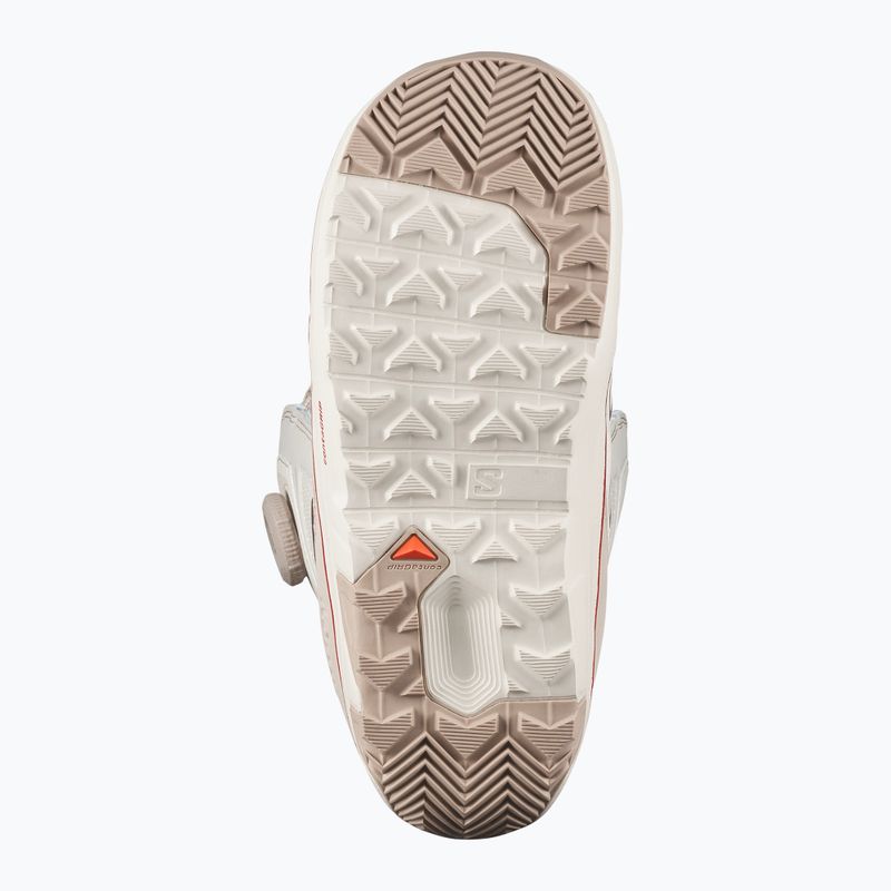Buty snowboardowe damskie Salomon Ivy Boa SJ Boa W almond milk/white pepper/haute red 4