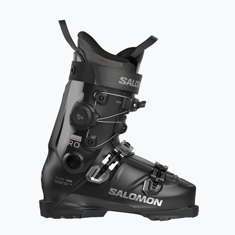 Buty narciarskie męskie Salomon S/Pro Alpha C Boa 100 black/dark gray met./silver met.