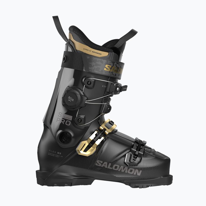 Buty narciarskie damskie Salomon S/Pro Alpha C Boa 95 W black/gold met./dark grey met