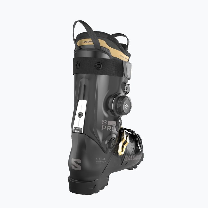Buty narciarskie damskie Salomon S/Pro Alpha C Boa 95 W black/gold met./dark grey met 4