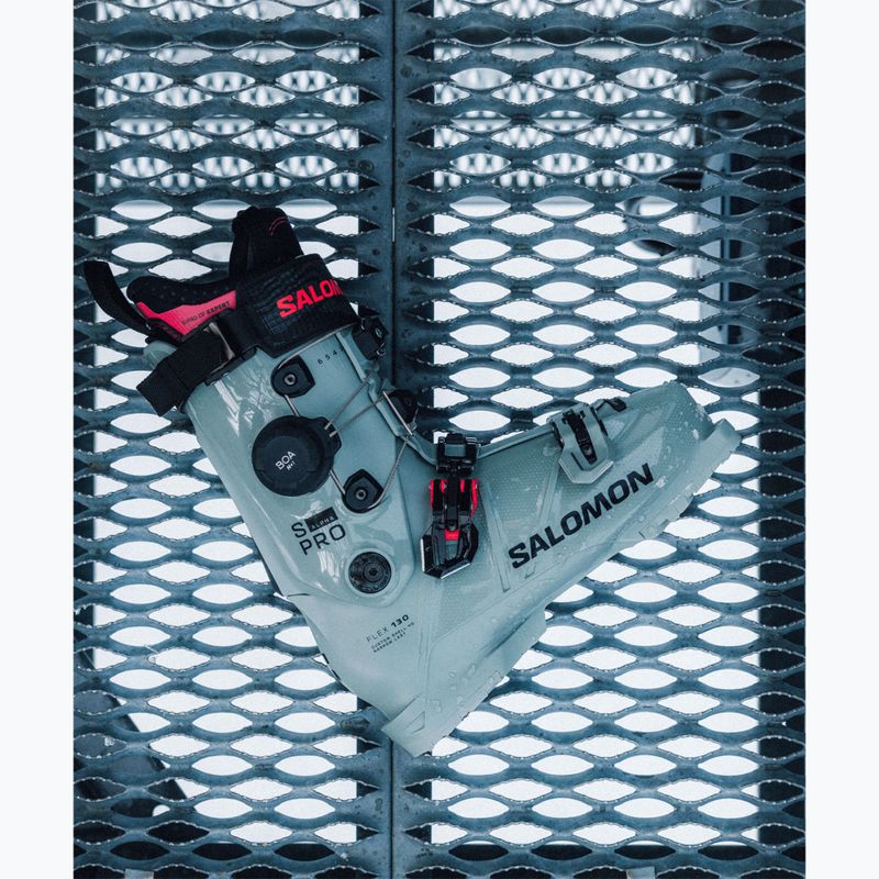 Buty narciarskie męskie Salomon S/Pro Alpha C Boa 130 wrought iron/black/raspberry 8