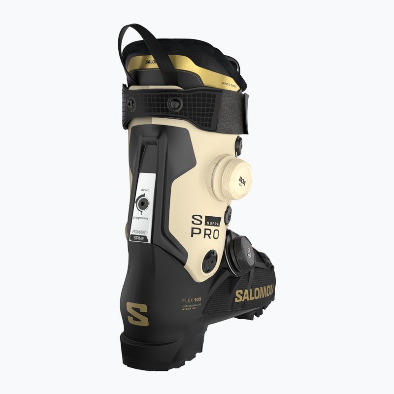 Buty narciarskie damskie Salomon S/PRO Supra Dual Boa 105 W black/ birch/gold met 2
