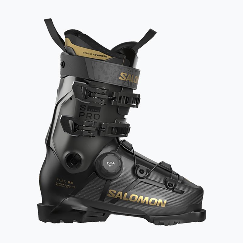 Buty narciarskie damskie Salomon S/PRO Supra S Boa 95 W black/beluga met/gold met