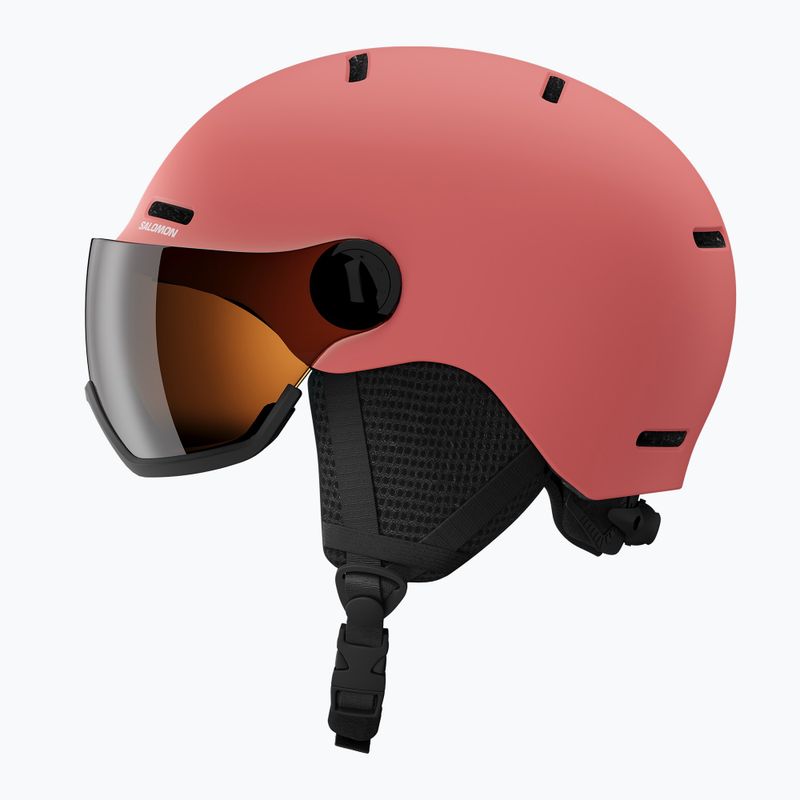 Kask narciarski dziecięcy Salomon Orka Visor Jr S2 sun kissed coral 4