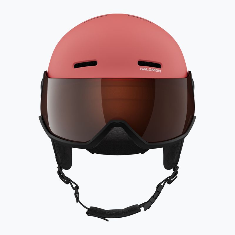 Kask narciarski dziecięcy Salomon Orka Visor Jr S2 sun kissed coral 5
