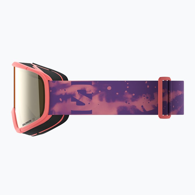 Gogle narciarskie dziecięce Salomon Lumi Acces Jr S2 sun kissed coral/flash gold 4