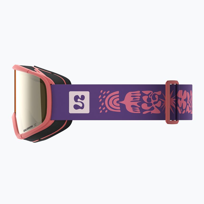 Gogle narciarskie dziecięce Salomon Rio S2 smoke blue/flash gold 4
