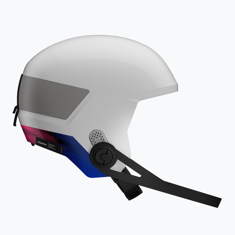 Kask narciarski dziecięcy Salomon Equipe Fis + Chinguard Jr white/race blue 3