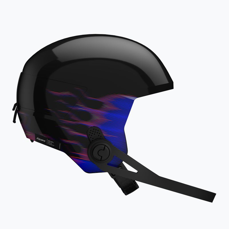 Kask narciarski dziecięcy Salomon Equipe Fis + Chinguard Jr black/flames 3