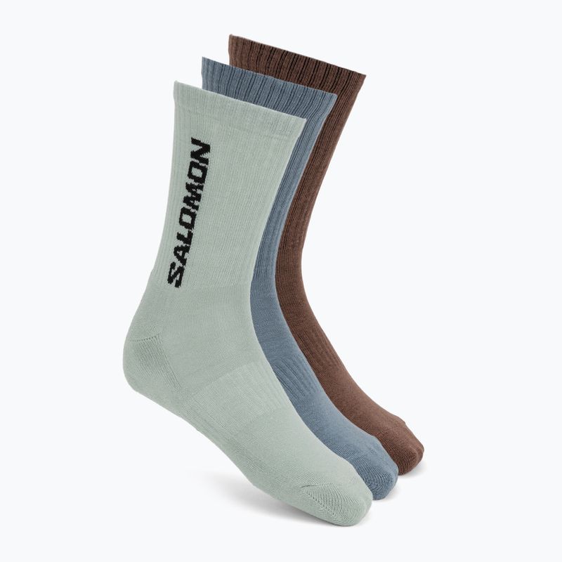 Skarpety Salomon Everyday Crew 3 pack stormy weather/sea foam/mustang