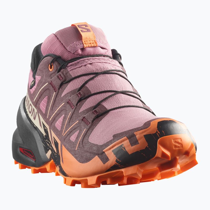 Buty do biegania damskie Salomon Speedcross 6 GTX dusky orchid/huckleberry 2