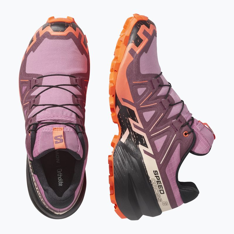 Buty do biegania damskie Salomon Speedcross 6 GTX dusky orchid/huckleberry 4