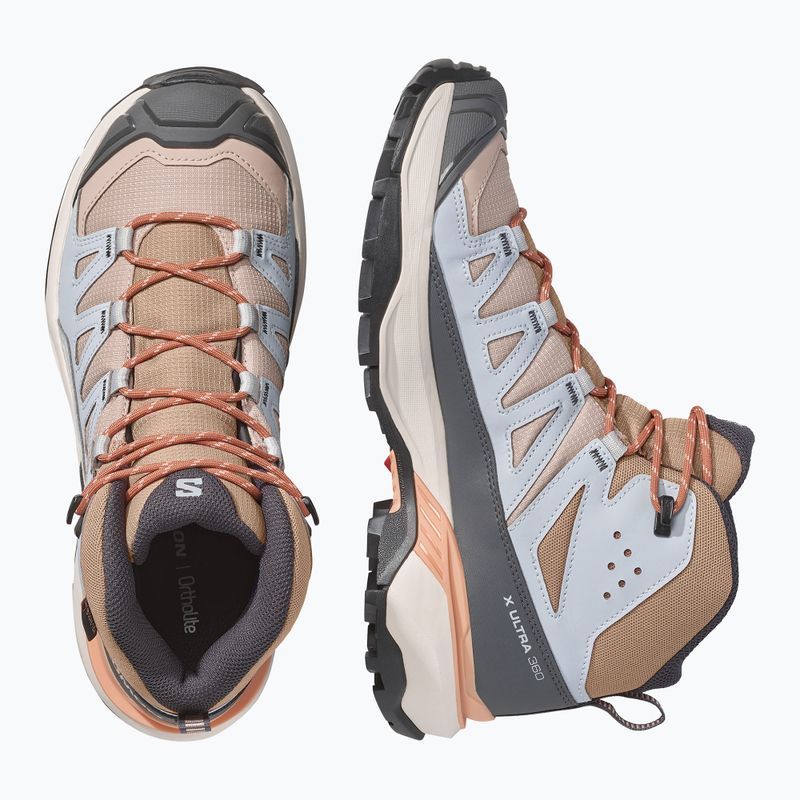 Buty trekkingowe damskie Salomon X Ultra 360 MID GTX oxford tan/pearl blue 6