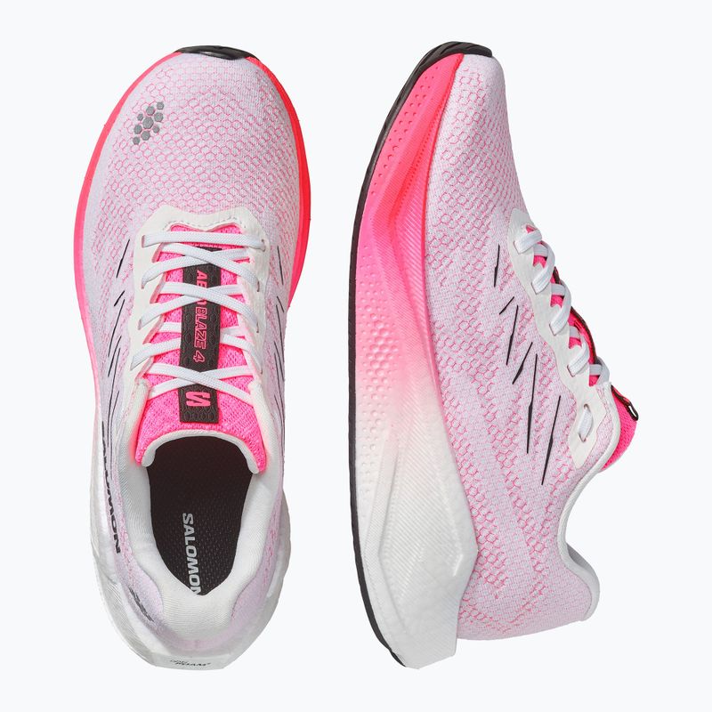 Buty do biegania damskie Salomon Aero Blaze 4 white/knockout pink 3